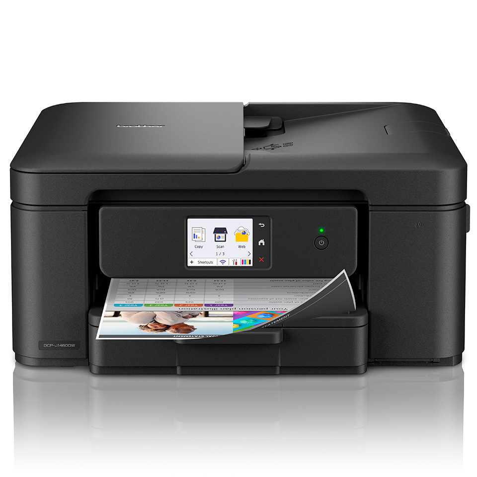 Brother DCP-J1460DW, skrivare + scanner + kopiator, 16/15,5 ipm ISO, 1200x2400 dpi scanner, duplex, ADF, AirPrint, USB/WiFi, bild 3