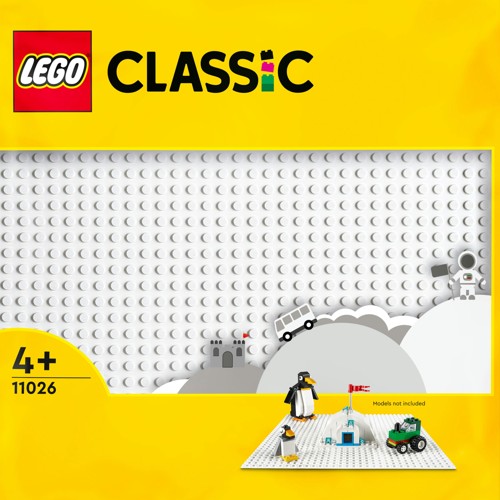 LEGO Classic Vit Basplatta 11026