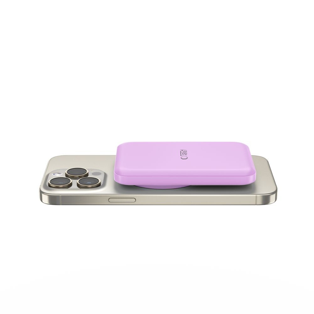 Tech-Protect LifeMag MagSafe PB10 5000mAh Power Bank - Rosa, bild 3