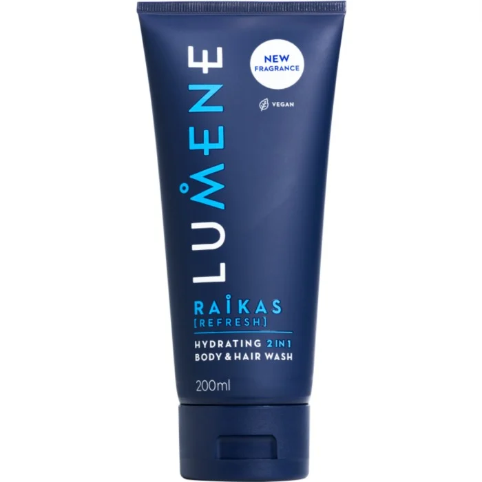 Lumene Men Raikas Hydrating 2-In-1 Body & Hair Wash 200 ml, bild 2
