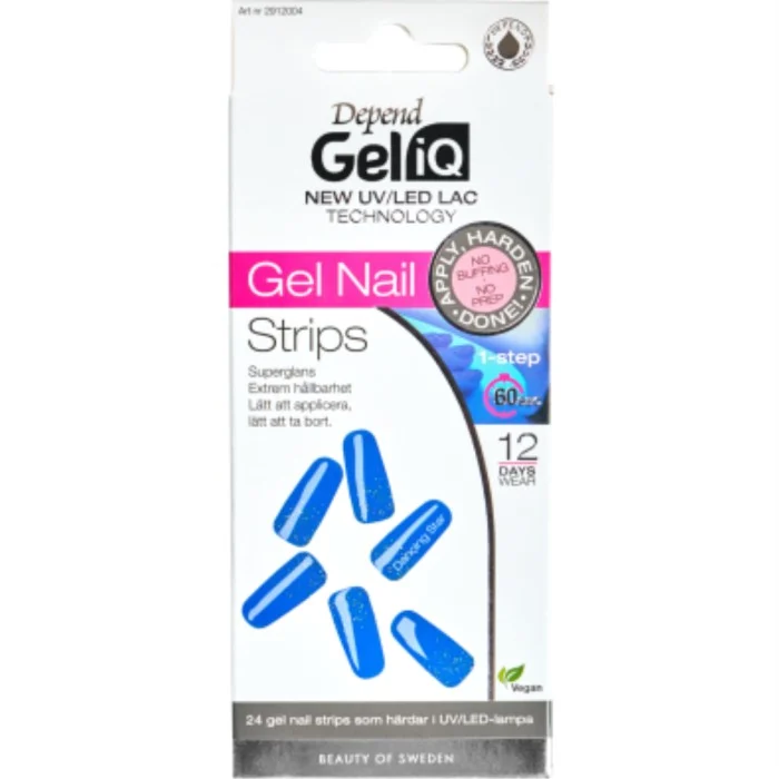 Depend Gel iQ Gel Nail Strips Semi Cured 004 Dancing Star 004 Dancing Star