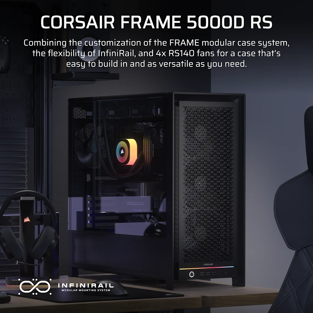 Corsair datorchassi FRAME 5000D RS (svart), bild 3