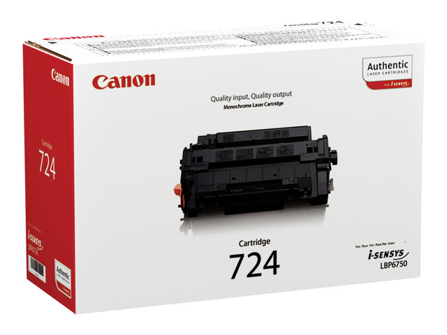 Canon CRG-724 - Svart - original - tonerkassett - för i-SENSYS LBP6750dn, LBP6780x, MF512x, MF515x