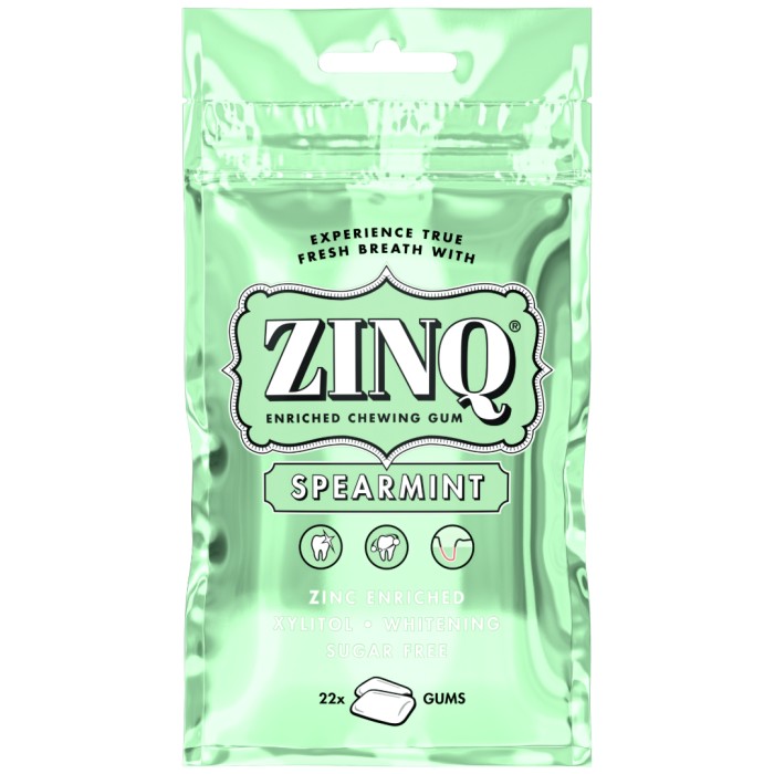 ZINQ Spearmint Tuggummi, 22 st