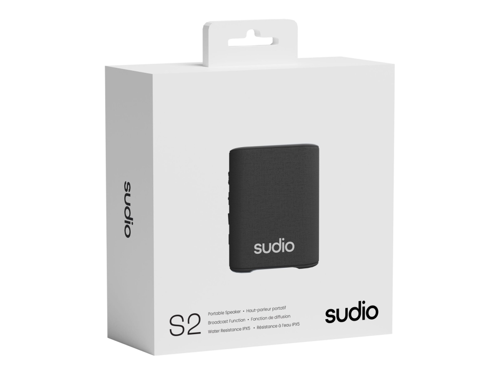 Sudio S2 - Högtalare - trådlös - Bluetooth - 15 watt - svart