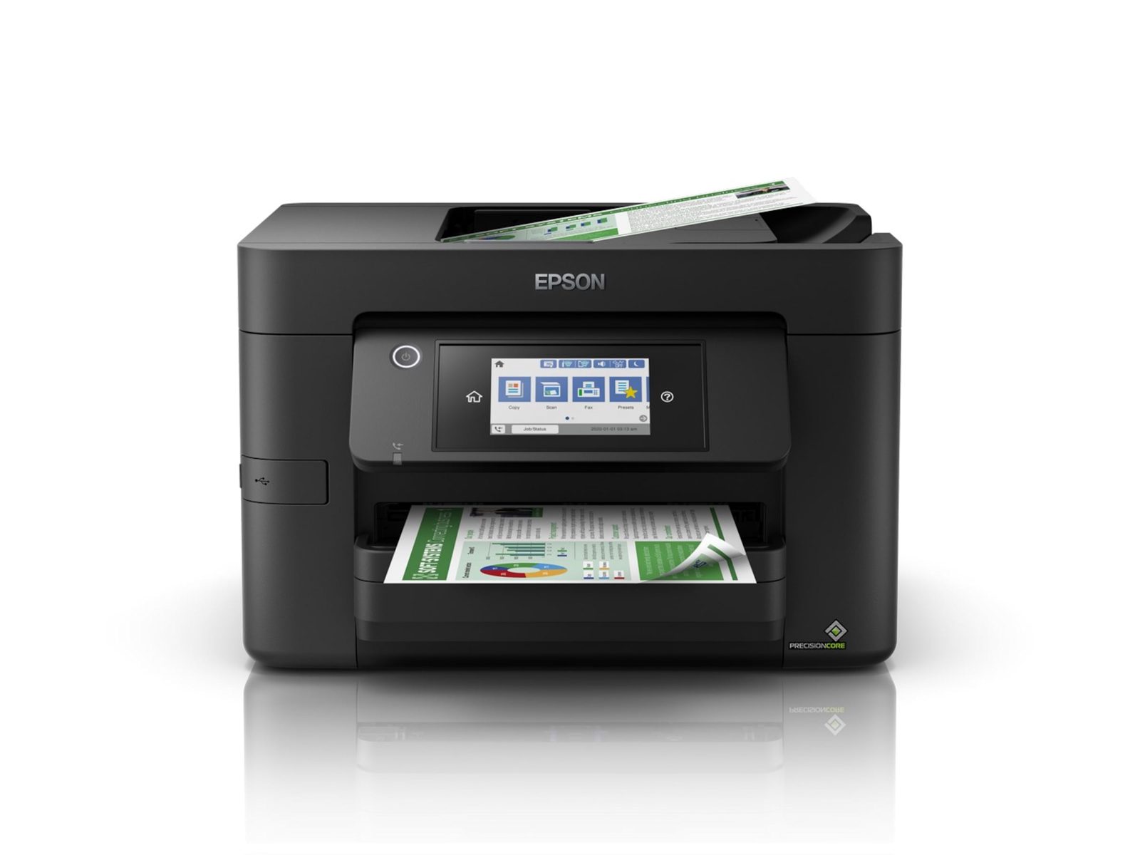 Epson WorkForce Pro WF-4820DWF, skrivare + scanner + kopiator + fax, 25/12 ppm ISO, 1200x2400 dpi scanner, duplex, display, AirPrint, USB/LAN/WiFi, bild 4