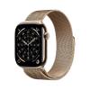 Apple Watch Series 11 GPS + Cell 46 mm guld titan, guld milanesisk loop - S/M