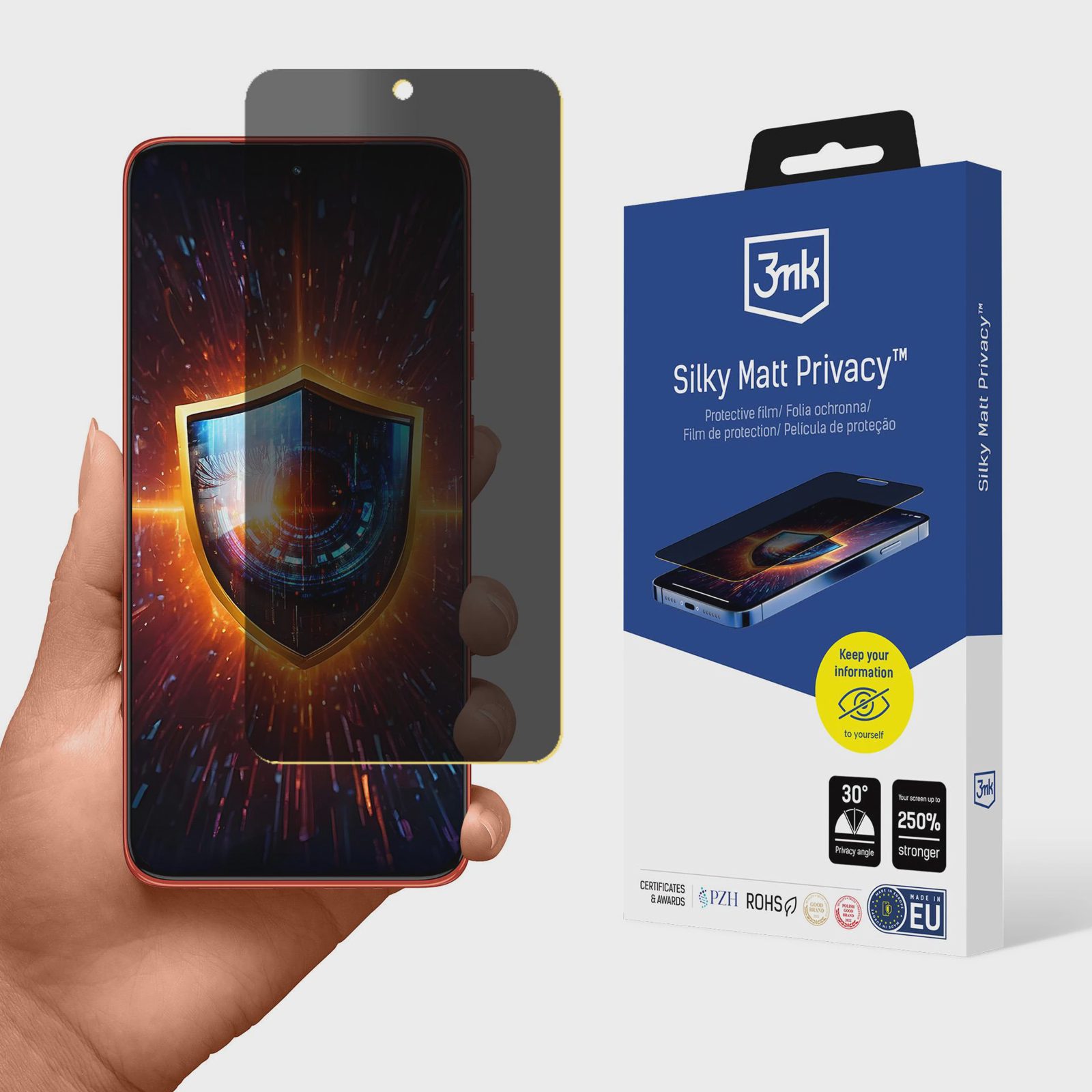 3mk Silky Matt Privacy – skärmskydd för Motorola Edge 50 Neo