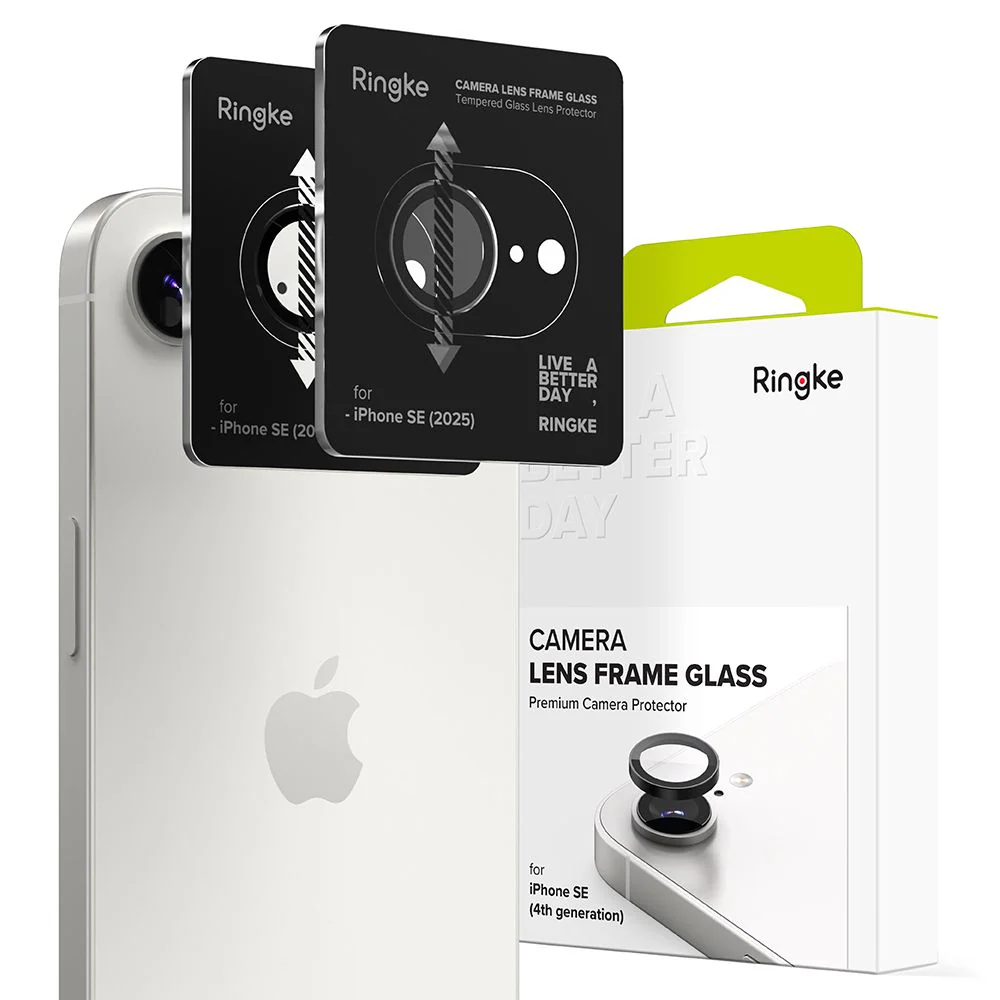 Ringke Kameraramsskydd 2-pack för iPhone 16e - Svart