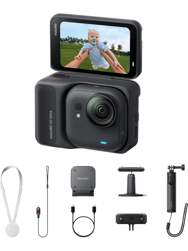 Insta360 GO Ultra Creator Bundle actionkamera, Midnight Black, bild 3
