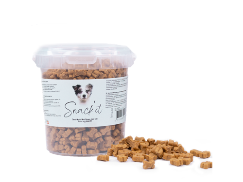Snack'it - Semi-Moist Mini Bones W/ Cheese 500g - (01-777), bild 2