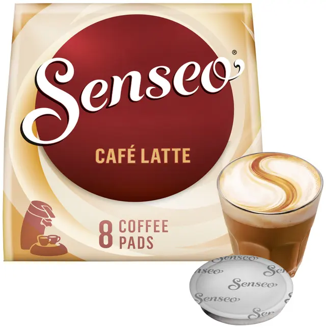 Senseo Café Latte kaffepads, 8 st