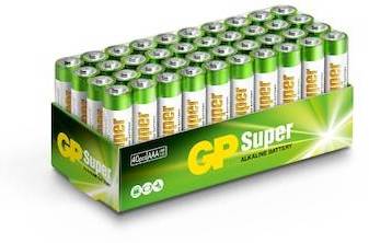 GP Super Alkaliska AAA-batterier (LR03) Box 40-P