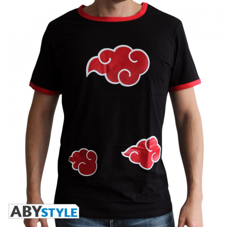 Naruto Shippuden Akatsuki Symbol T-Shirt Black (Medium)