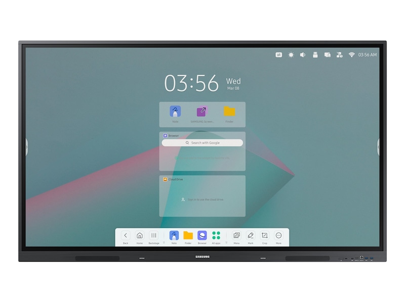 75" Samsung Interactive display WA75C, UHD/3840x2160 IR touch, 3xHDMI/USB-C 65W, LAN/WiFi, högtalare, Android 11 (4 GB RAM/32 GB lagring), bild 4