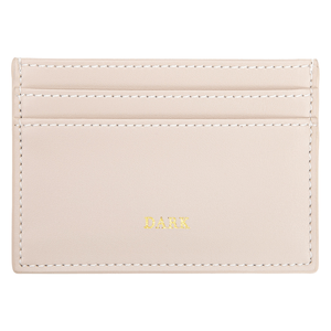 DARK Leather Card Holder Nappa Sand