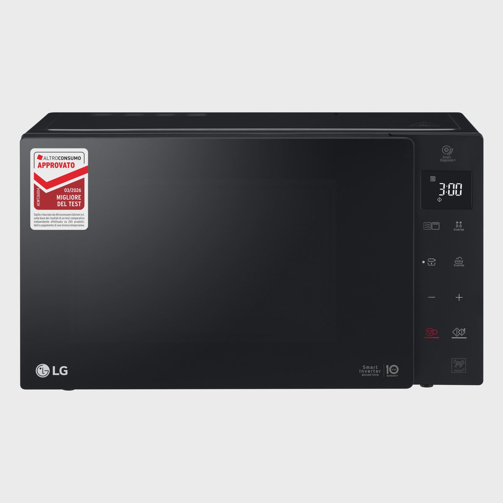 LG MH6535GIB, Bänkdiskmaskin, Kombinationsmikrovågsugn, 25 l, 1100 W, Inbyggd display, LED