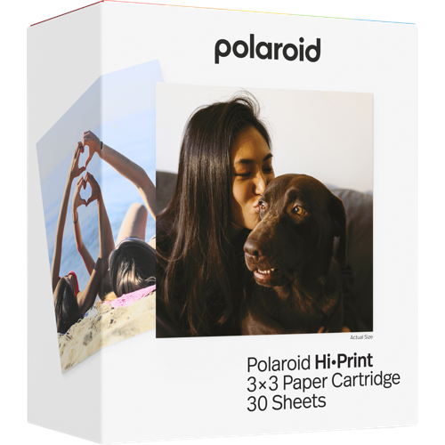 Polaroid Hi-Print 3x3 Fotopapperskassett, 30 ark