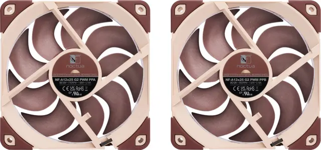 Noctua NF-A12x25 G2 120 mm PWM-fläkt (2-pack)