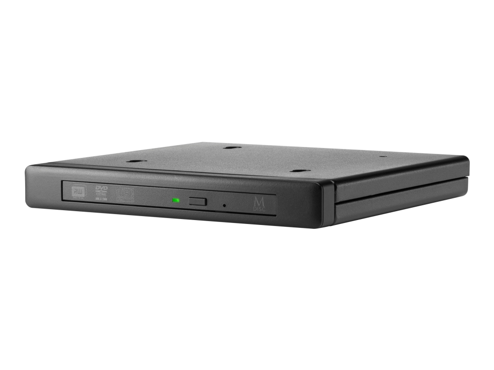 HP - Diskenhet - DVD±RW (±R DL) / DVD-RAM - 8x/8x/5x - SuperSpeed USB 3.0 - extern - jacksvart - för Elite 600 G9, 800 G9 EliteDesk 800 G3 EliteOne 800 G8 Pro 260 G9 ProDesk 405 G8