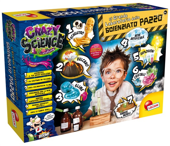 Lisciani Crazy Science-laboratorium för den galna vetenskapsmannen 7-i-1