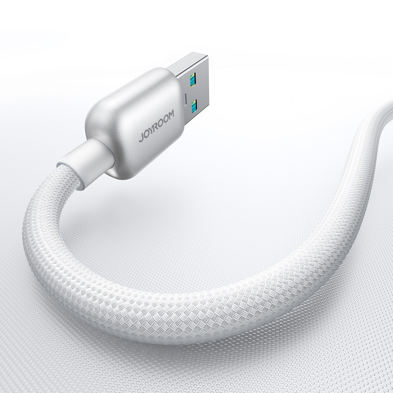Joyroom USB-A till USB-C snabbladdningskabel 66W, 1,2m - Vit, bild 5