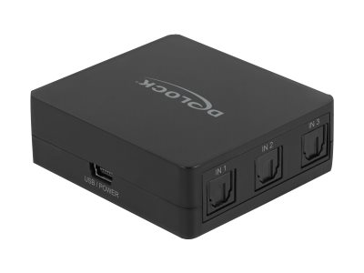 Delock - Ljudomkopplare - 3 x SPDIF - skrivbordsmodell