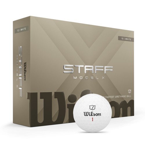 Wilson - Staff Model X Golfbollar Vita (12 st.) – Tourprestanda med maximal längd och spinn