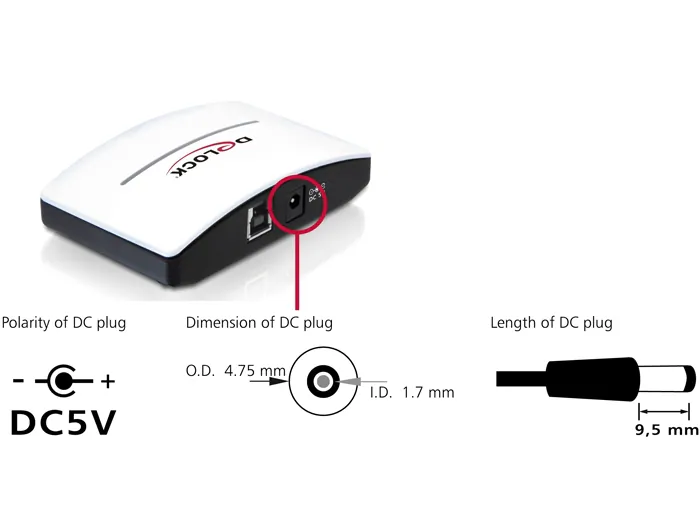 Delock USB-A 3.0-hubb med 4x USB-A-portar, bild 5