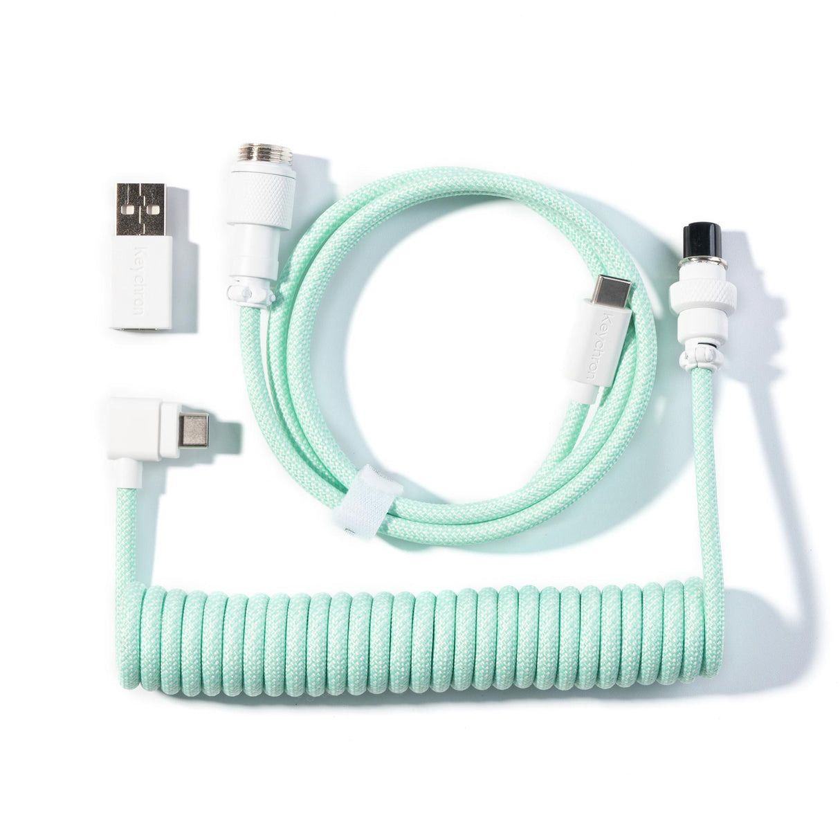 Keychron Coiled Aviator Cable 8K Vinklad Mint