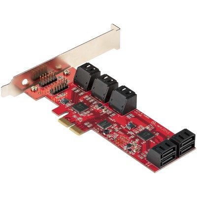 StarTech.com kontrollerkort 10xSATA3, PCI-E 2.0 x2, Low Profile