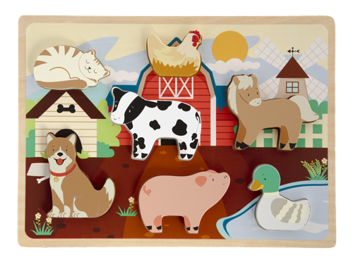 Moxy - 3D Wooden Puzzle, 7 pcs - Farm, bild 2