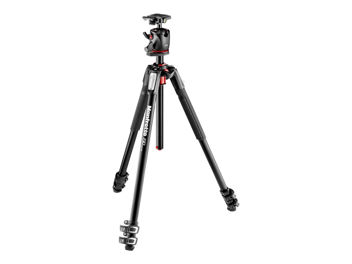 Stativkit Manfrotto MK190XPRO3 + MHXPRO-BHQ2 aluminium