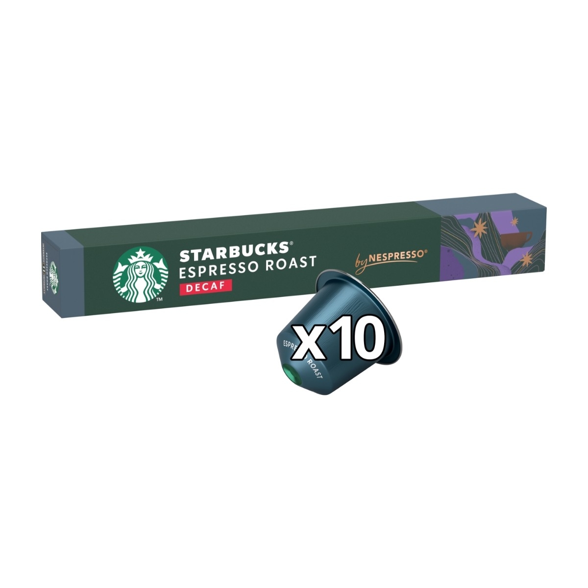 Starbucks Decaf espresso Roast kaffekapslar By nespresso