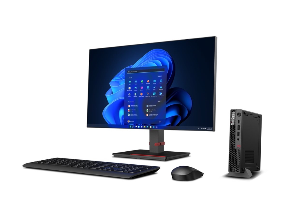Lenovo ThinkStation P3 Tiny G2, Intel Core Ultra 7 265T, 32 GB, 1 TB PCIe SSD, NVIDIA RTX A1000, WiFi 7, Bluetooth 5.4, Win11 Pro, inkl. tangentbord och mus, 3 års på-platsen-garanti, bild 2