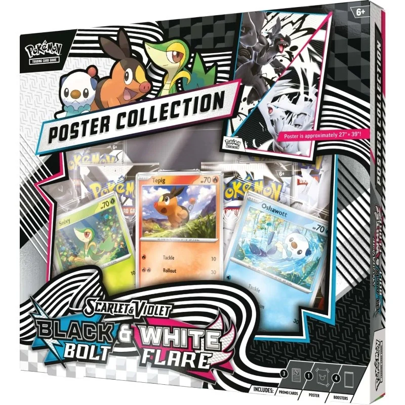 Pokémon Scarlet & Violet 10.5: Black Bolt & White Flare Unova Poster Collection