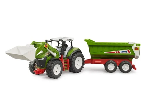 Bruder Roadmax traktor med frontlastare och tippvagn, bild 2