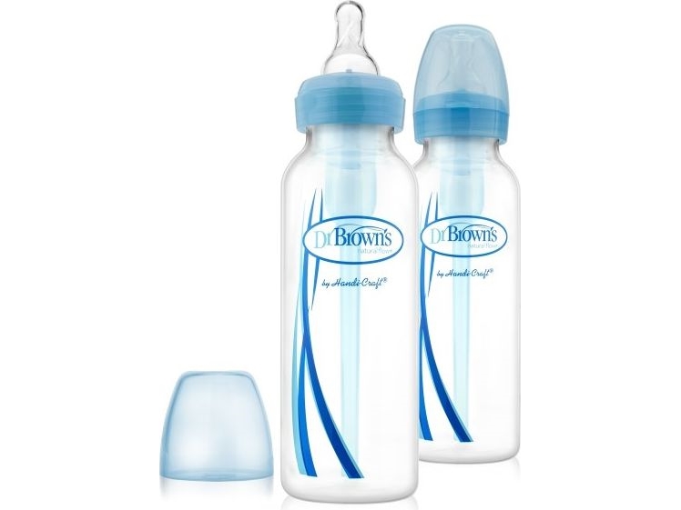 Dr.Browns NarrowNeck Nappflaska 250 ml blå, 2 st, bild 3