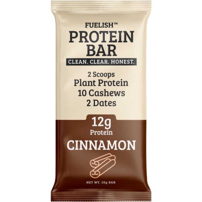 Fuelish Plant Based Cinnamon proteinbar 50 g
