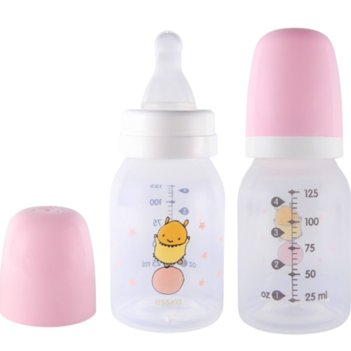 Esska Nappflaska Reko 125 ml Rosa Bollis