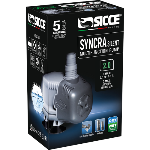 Sicce - SYNCRA 2.0 WET & DRY - 2150L/H - 100% Made in Italy