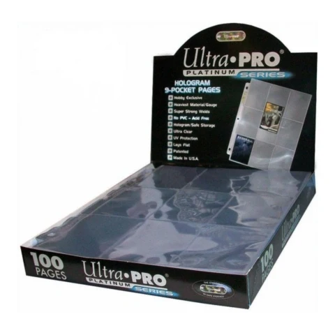 Ultra Pro Platinum 9-Pocket Pages (11 Hole) Display (100 pack)