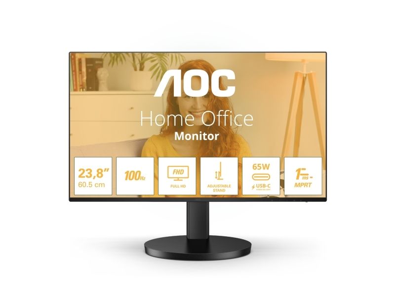 AOC Basic-line 24B3CF2 24" - USB-C 1920x1080 IPS 100Hz, bild 2