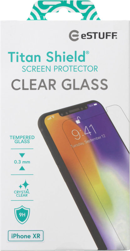 Skärmskydd eSTUFF Titan Shield Clear Glass, iPhone 11/XR