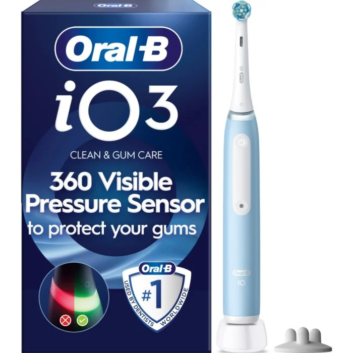 Oral-B iO3S eltandborste, Ice Blue