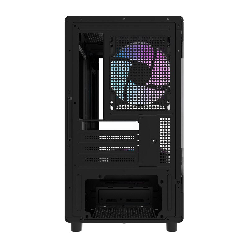 Darkflash DB330M Computer Case + 3 Fans - Chassi - Svart, bild 4
