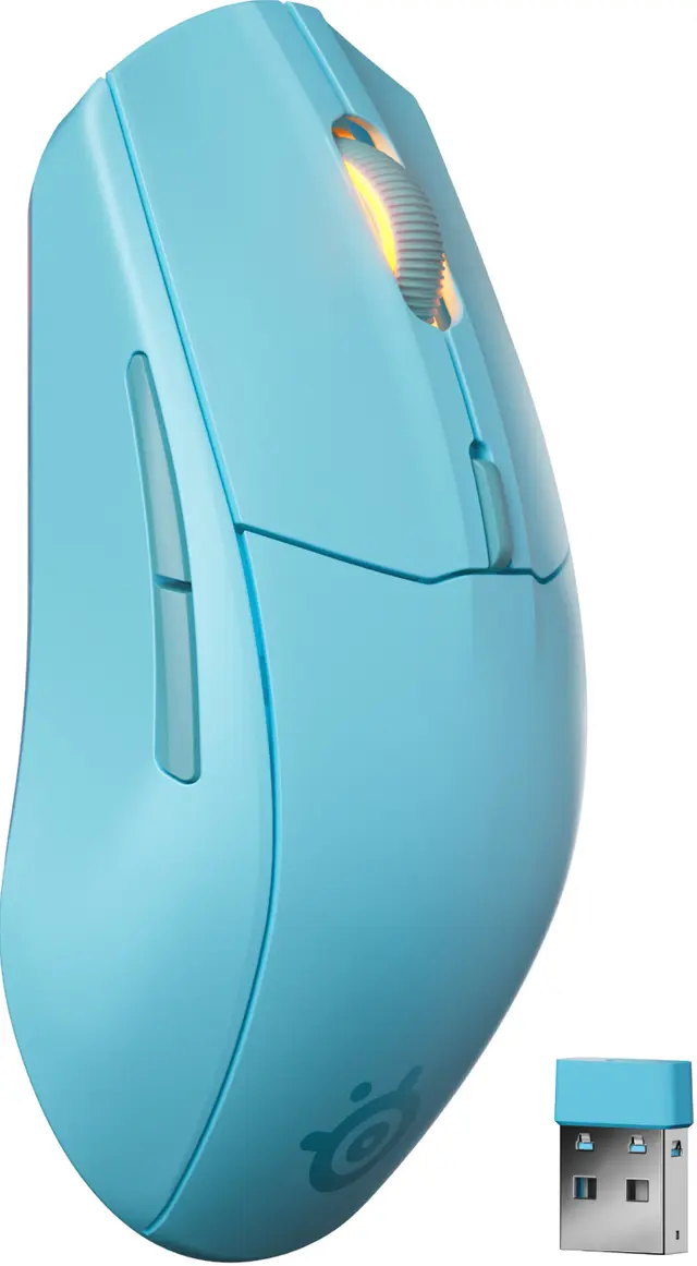 SteelSeries Rival 3 Gen 2 trådlös gamingmus, aqua
