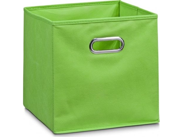 Zeller pappers-/förvaringslåda med hål 28x28x28 cm grön