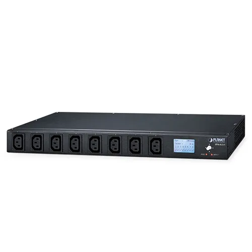 PLANET IPM-8221 styrbar strömfördelare 8 portar, 2 kaskadportar