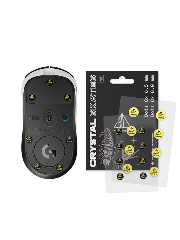 Threepointzero Crystal Skates - Universal Dots - 8x 6.5mm & 8x 8.0mm